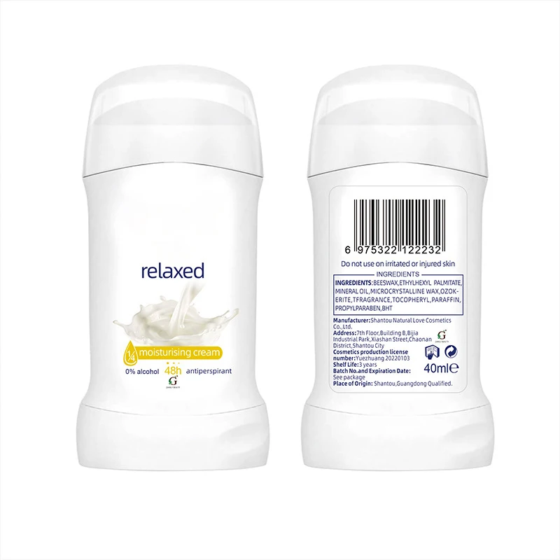 OEM antiperspirant deodorant stick supports customized MOQ deodorant antiperspirant stick herbal underarm antiperspirant stick