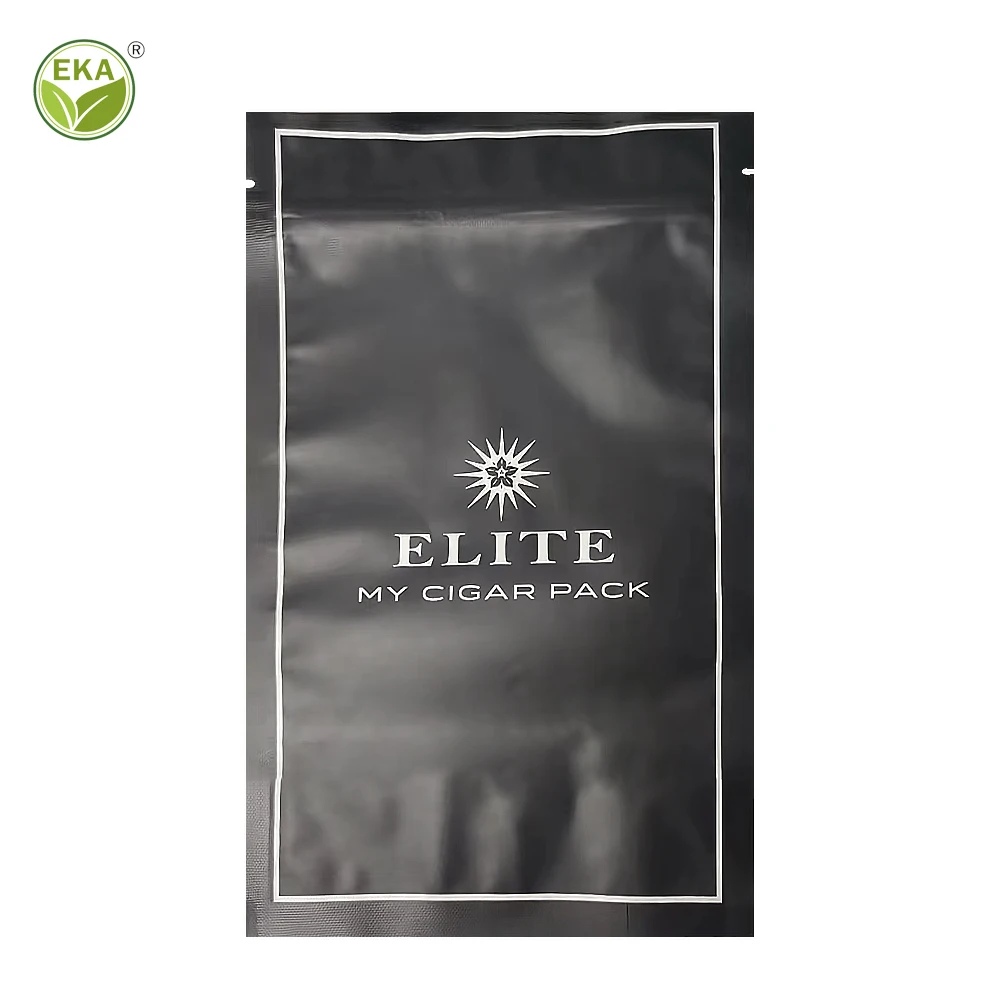 Minlee Custom  Aluminum Foil  Ziplock Pouch Emballage Personnalis Sachet Tobacco Cigar Tubes Packaging Mylar Bag