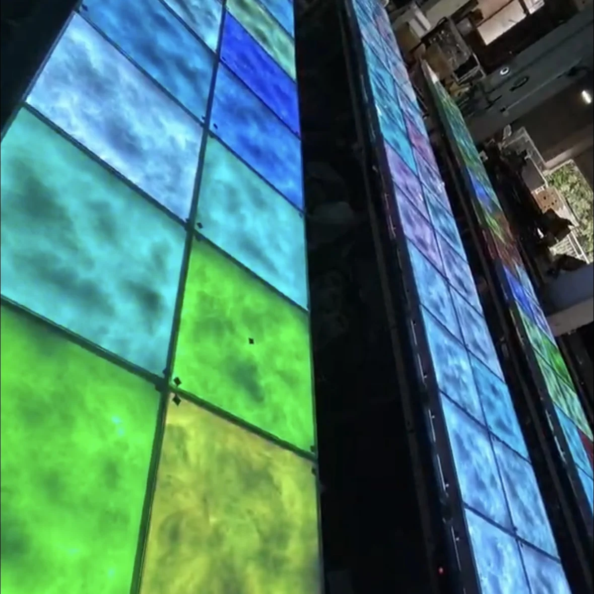 Party Disco Bar Wired Sensitive Thunder Cloud Interactive Lights Led 3D Dance Floor Light With Voice