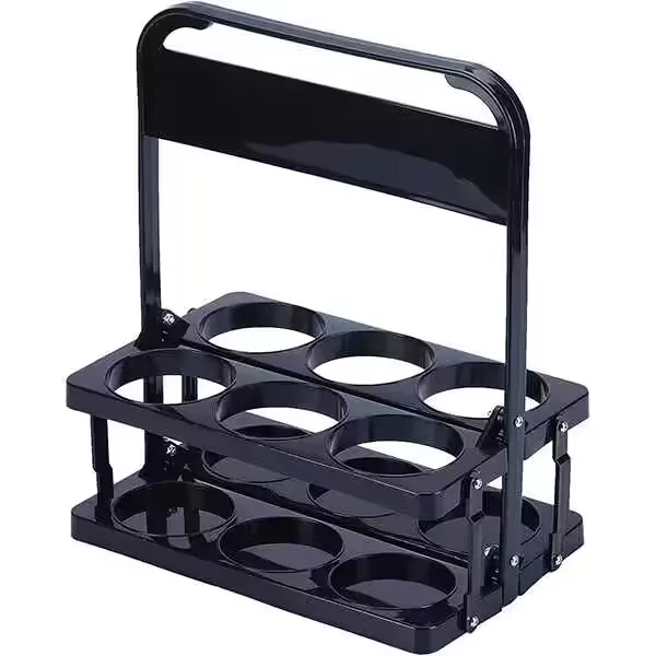 Factory Custom Printed Foldable Plastic 6 Pack Beer Bottle Carrier Wine Bottle Holder