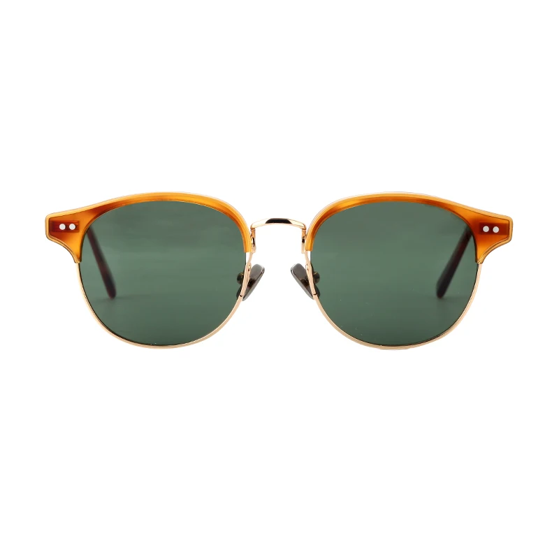 Brand Designer Mazzucchelli Acetate Sun Glasses Women/Men Luxury Round Shades UV400 Gafas De Sol