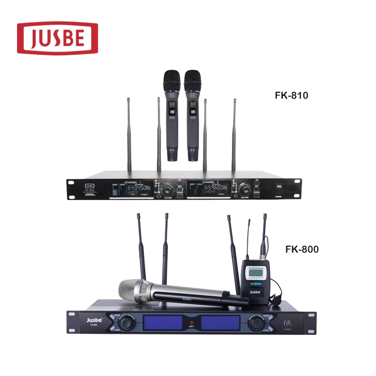 Jusbe FU-2980 professional audio, video & lighting teaching amd Kalaoke performance headset shure wireless microphone