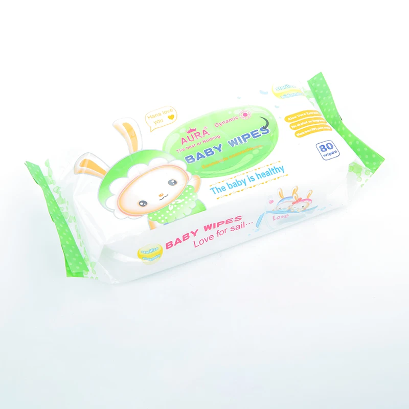 2022 Baby Wet wipes Spunlace Fabric Cheap Baby tissue  Non-Alcoholic Cleaning Wet tissue ,Flushable tissue wet wipes