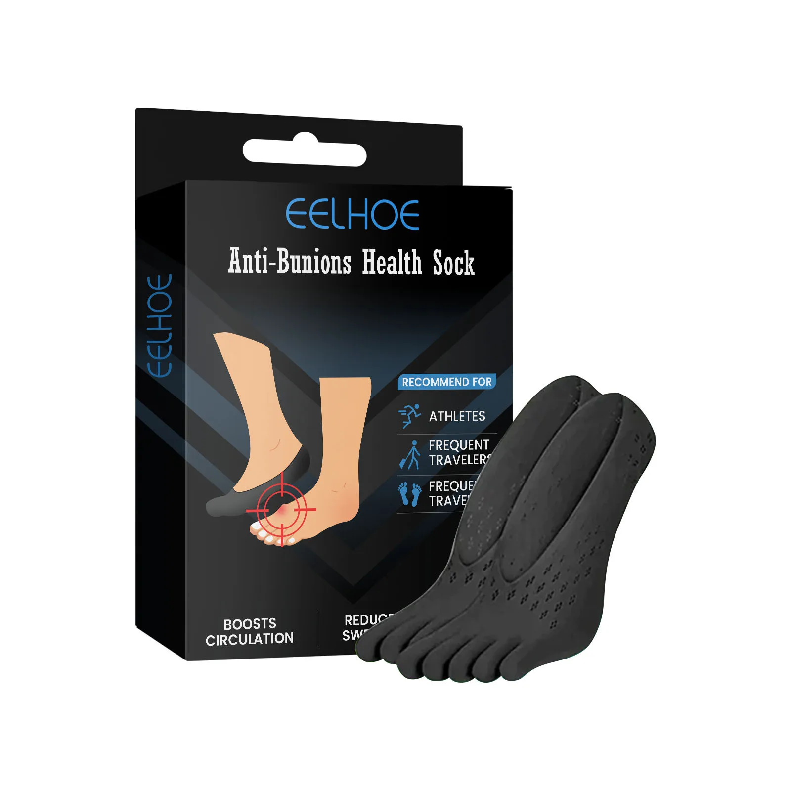 EELHOE Wholesale Socks Heel Care Foot Socks Breathable Health Socks