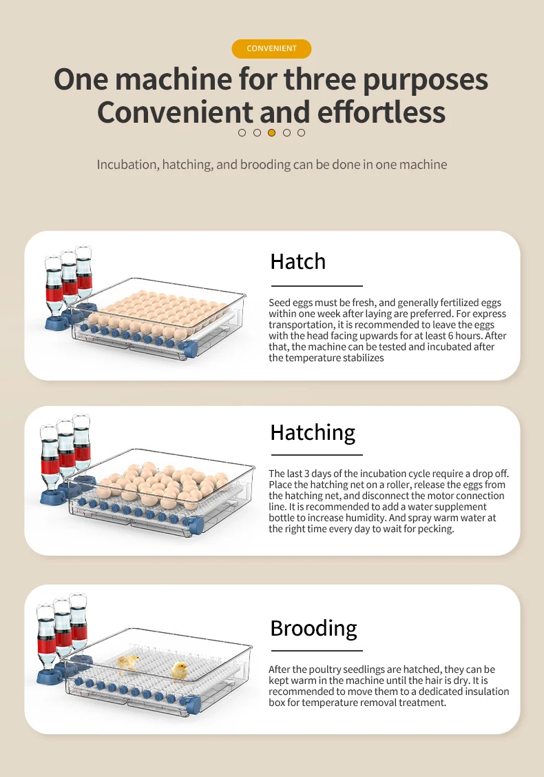 Fully Automatic Egg Incubators Small Incubators Hatching machine eggs Smart Chicken Egg Incubator For chick
