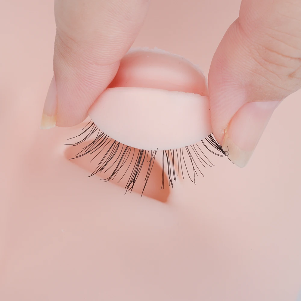 Wholesale Eyelash Practice Mannequin Head Soft Silicone Eyelash Extension Training Mannequin Head With Eyelids