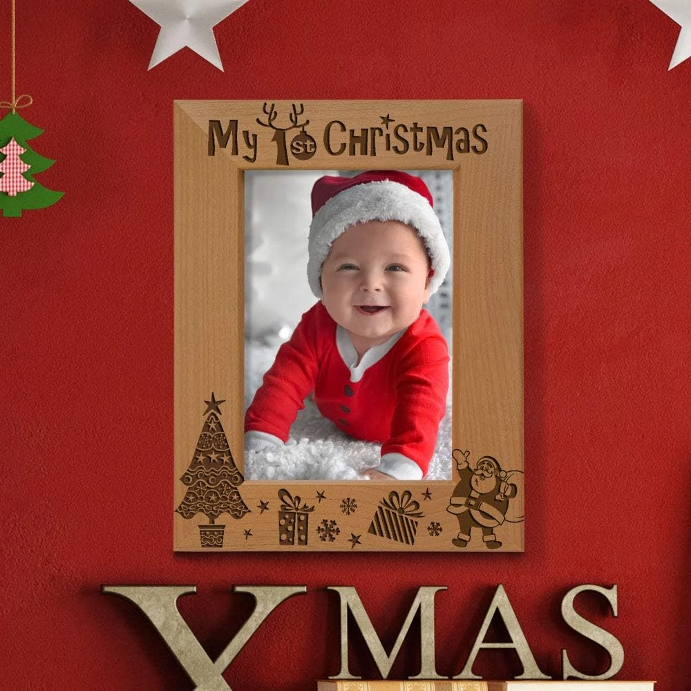 Newest Picture Frame Christmas Ornament Desktop Photo Frame Record Precious Festivals Nice Christmas Gifts 2024