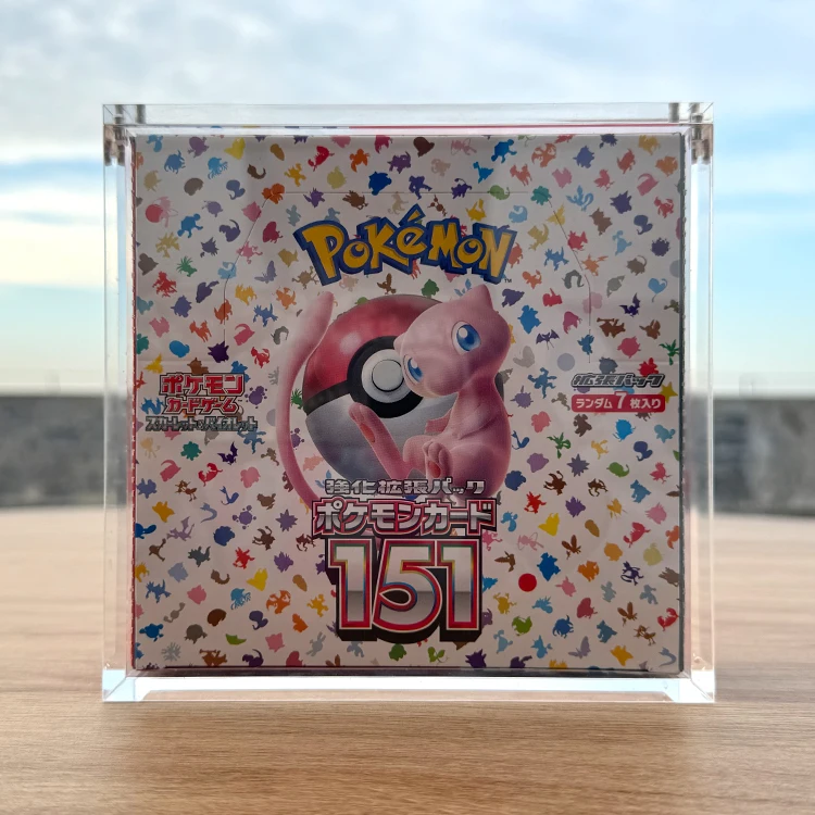 TCG 2024 Popular Acrylic Japanese 151 Pokemon Scarlet and Violet Nintendo Switch Booster box Storage Box Protector Display Case