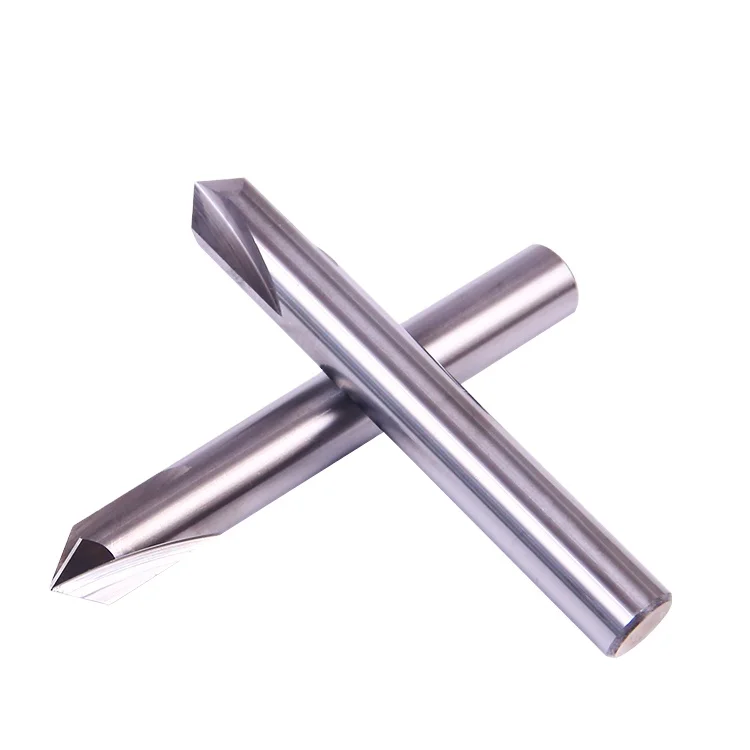 Chamfer Drill Bit Aluminum 3 Flute Carbide Chamfer Cutter For Aluminum