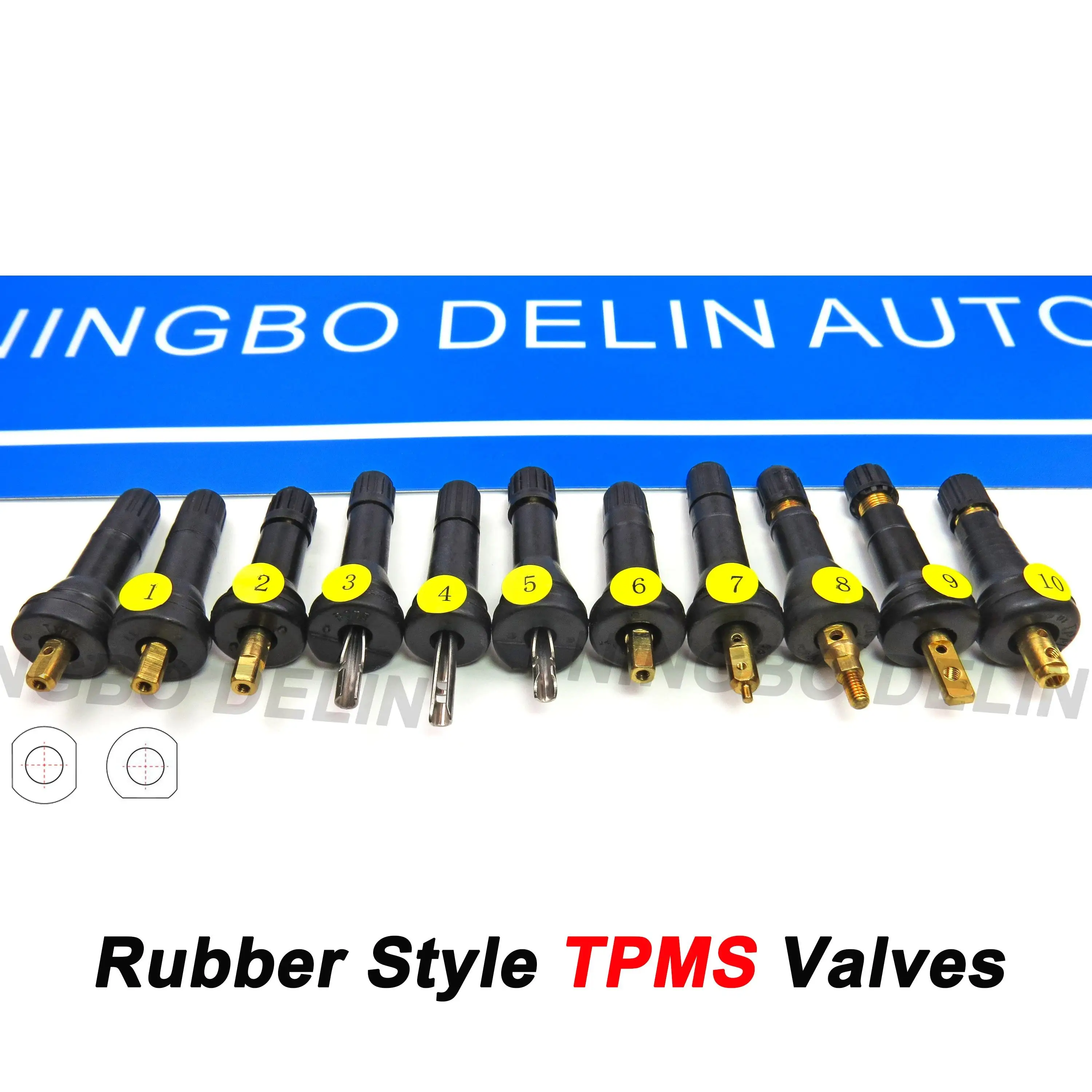 Service Kit Replacement Part For Sensor Tire Valve Stem TpmsBlack Stem Tpms Valves