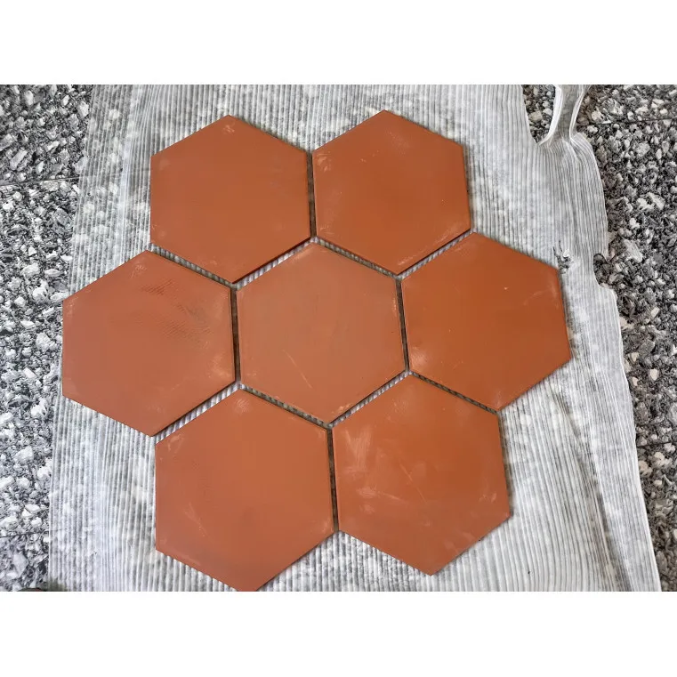 Противоскользящий дверь пол Красного глиняного шестиугольная керамическая