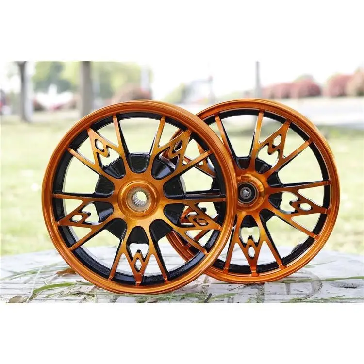 GY6 мотоцикл 10 дюймовые передние и задние колеса WISP Хо Ying алюминиевое колесо мотоцикла Цяо Ge фу Xi Shang передние и задние колеса