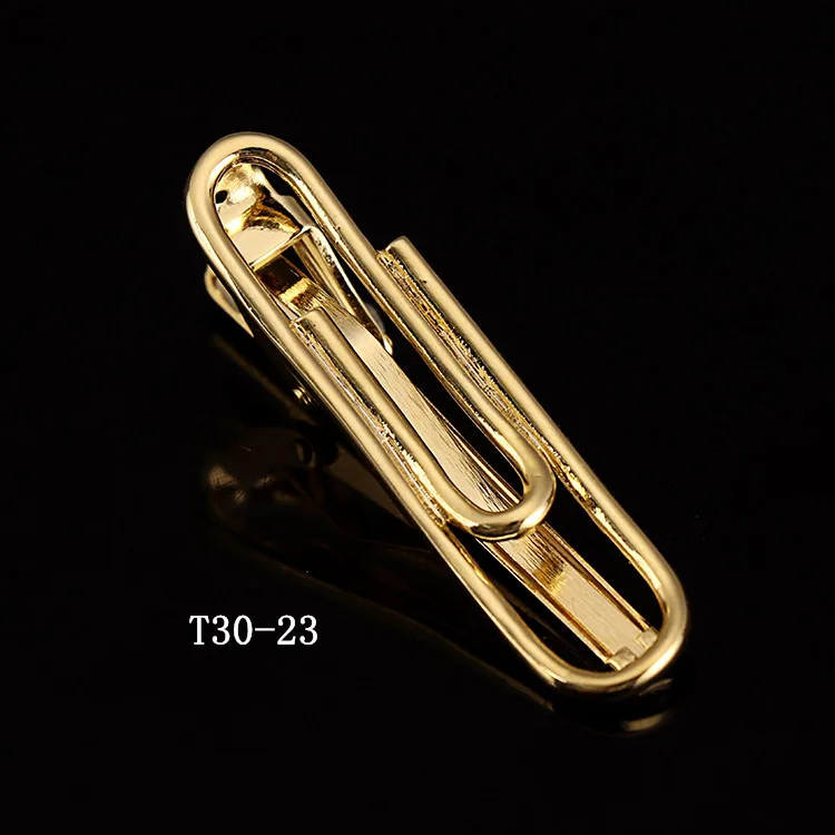 Manufacturer 3D Designed Metal Unique Necktie Clips Pin Glasses Paper Clip Wheat-ear Shape  Necktie Clasp Custom Logo