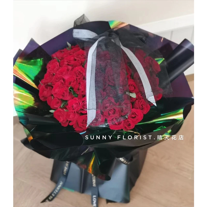 2021 New Fresh Flower Wrapping Artificial Gift Bouquet Packaging Floral Flower Wrapping Paper