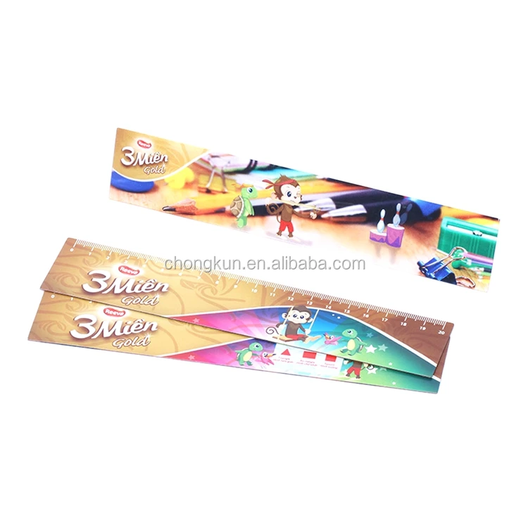 Promotional soft long flexible plastic rulers for office and school
