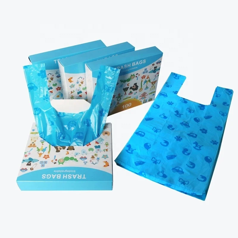 Easy-To-Tie Disposable Diaper Sacks , Diaper Disposal or Pet Waste Bags, 200 count
