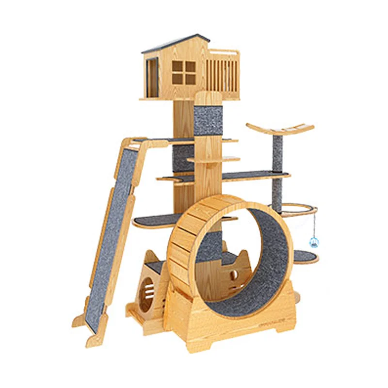 Luxury Wood Style Cat House Cat Trees Cat Tree Condo