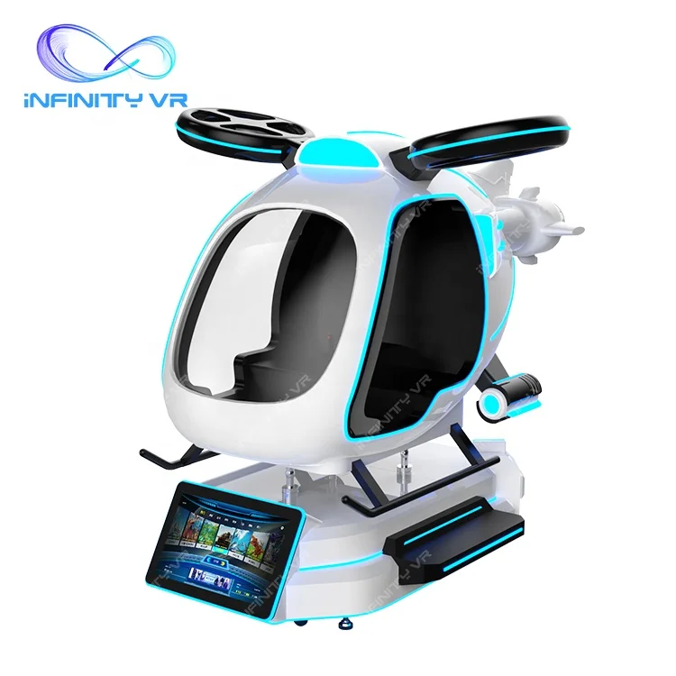 2024 New Vr Plane Shape Design Vr Airplane Games Equipment Vr Helicopter Flight Simulator Virtual Reality Simulation Rides