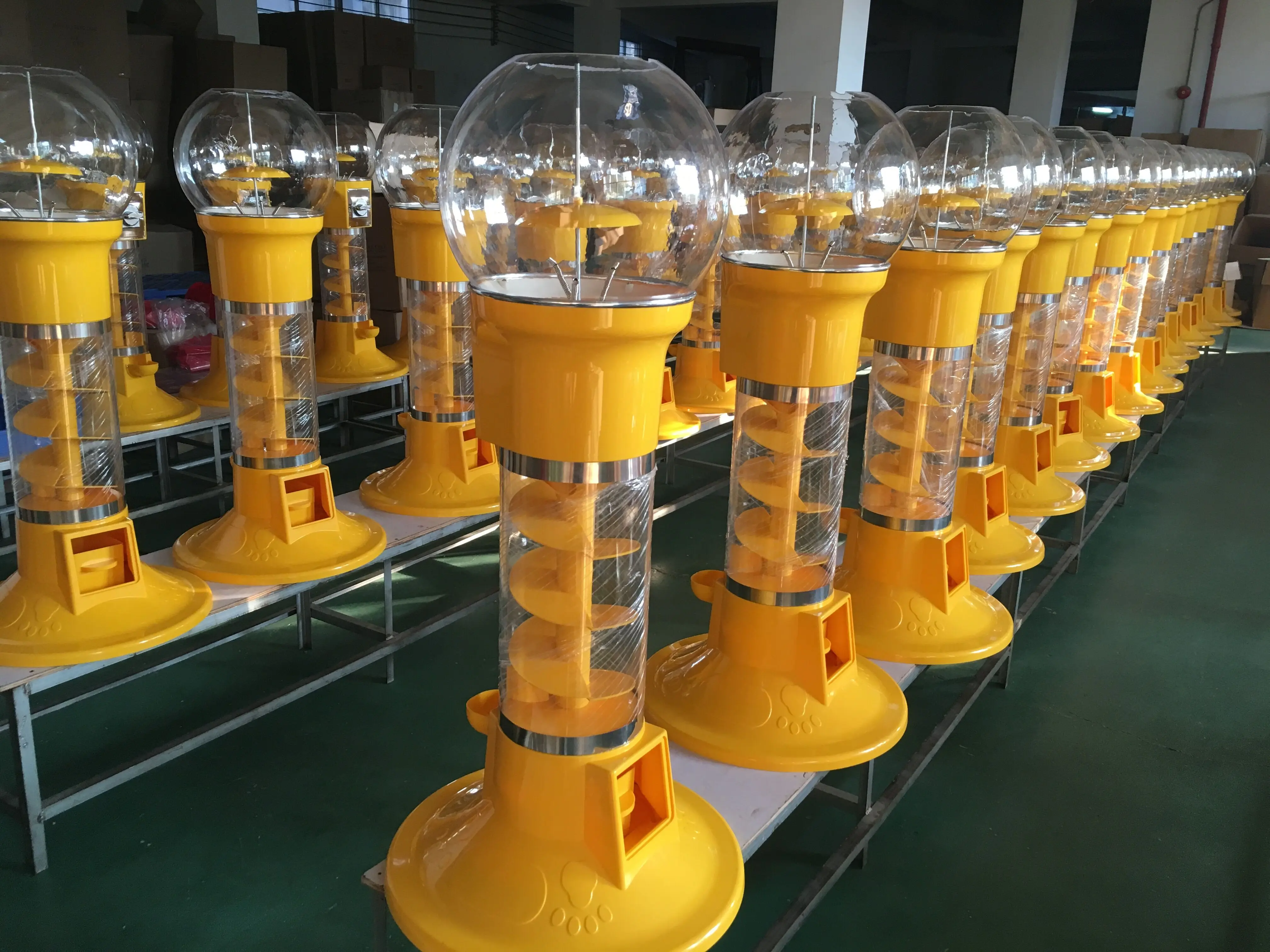 
[MACAT] Coin gumball bouncing machine candy dispenser bounce ball sprial gum vending machines for supermarket 