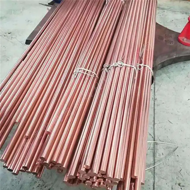 C10100 C11000 C11100 C12000 C12200 C11600 2.4 Meters Earth Copper Rod 16mm Copper Bars