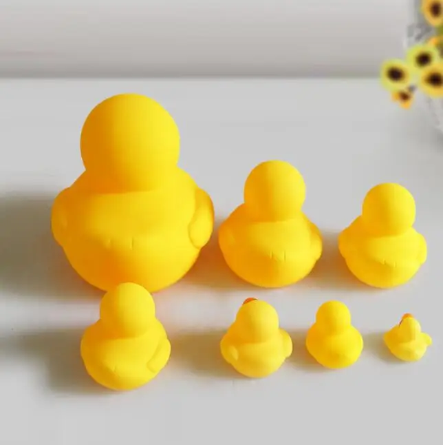  Игрушка для ванны детская резиновая утка игрушка купания на пляже с изображением животных желтая милые игрушки в ванной