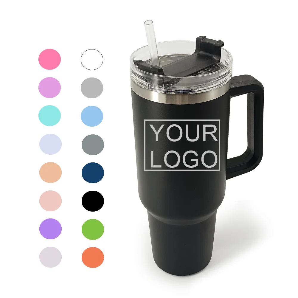 New arrive stanley adventure quencher travel tumbler stainless steel stanley cup 40oz with handle and straw