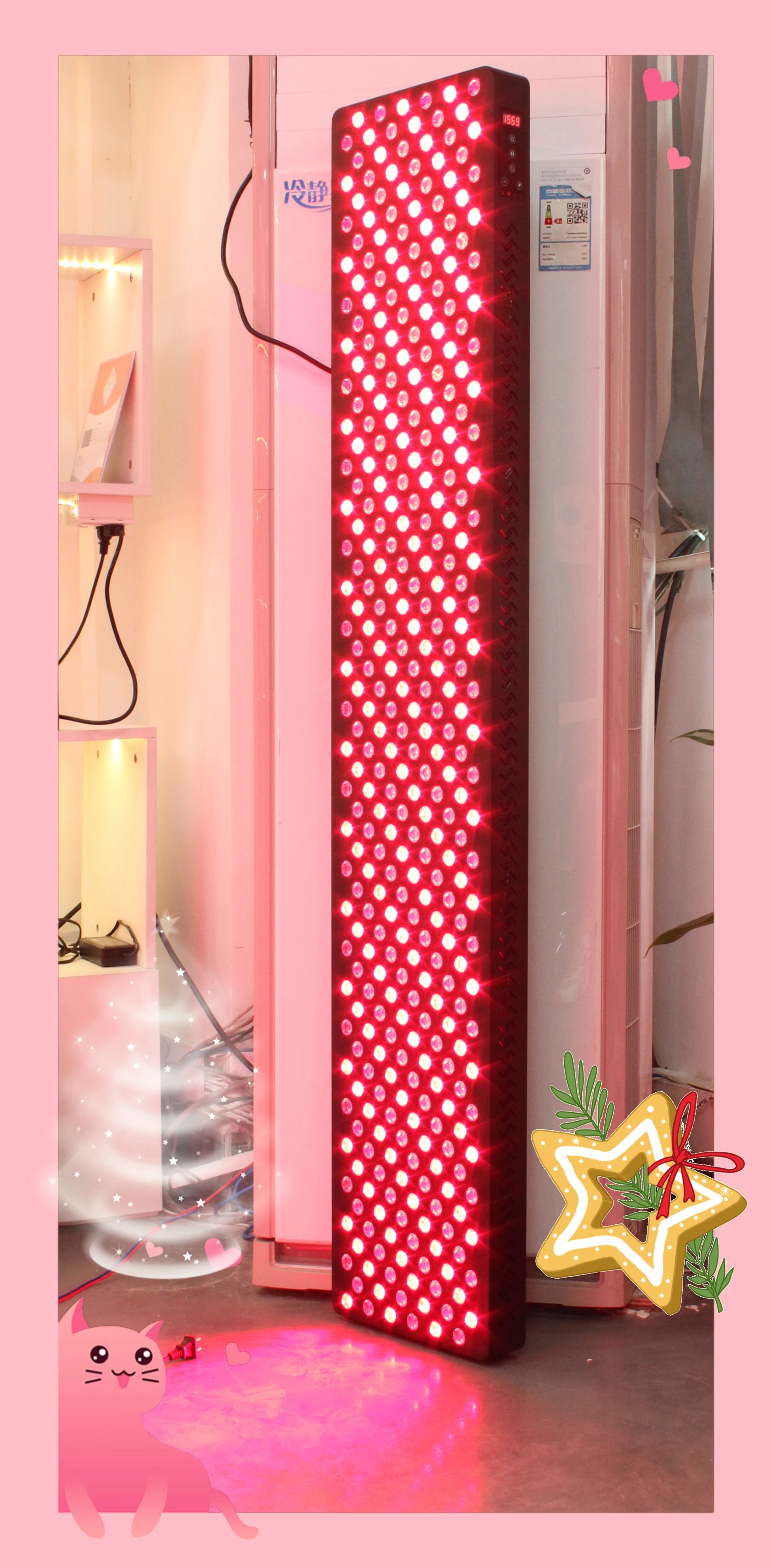 Gerylove HP1800PRO PULSE Wound Healing Anti Aging Beauty Machine 1800W Led 660nm 850nm Red Infrared Therapy Light Panel