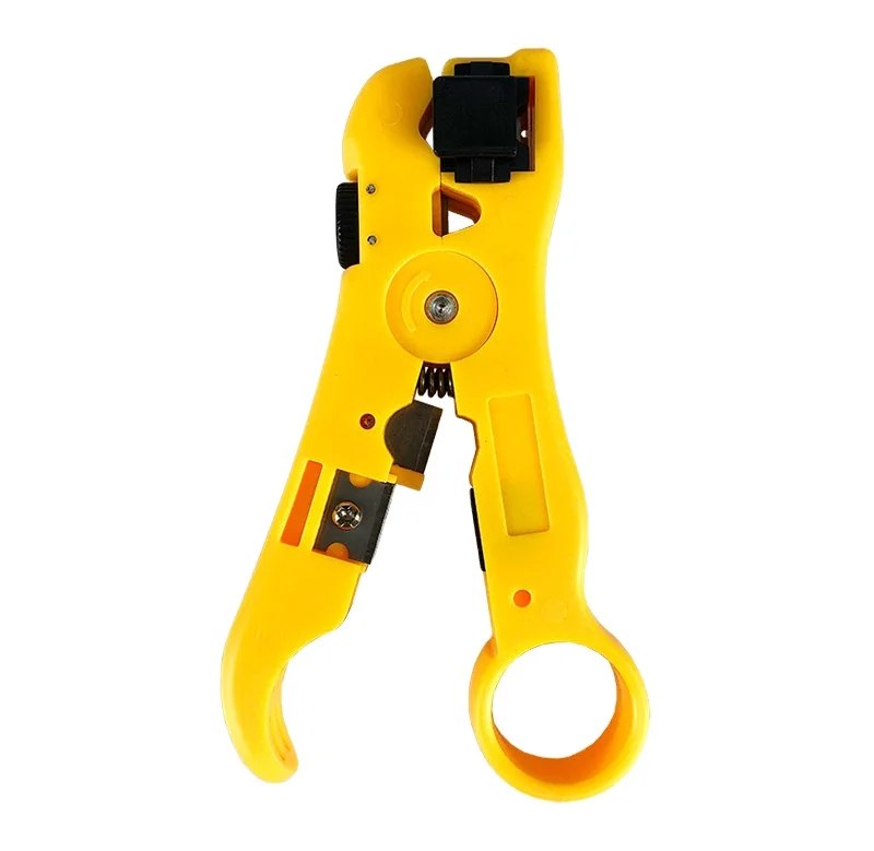 Network coax cable self adjusting stainless  Flat Twisted-pair coaxial wire stripper