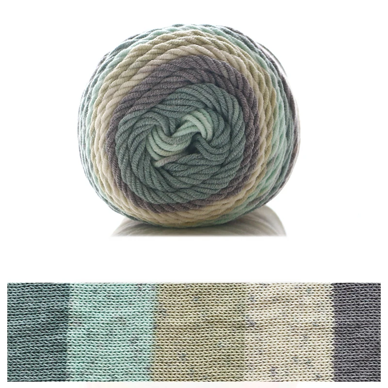 Factory Direct Sale 5 Plys 2mm 55% Acrylic 45% Cotton Blended Yarn Milk Cotton Yarn for Knitting Crochet