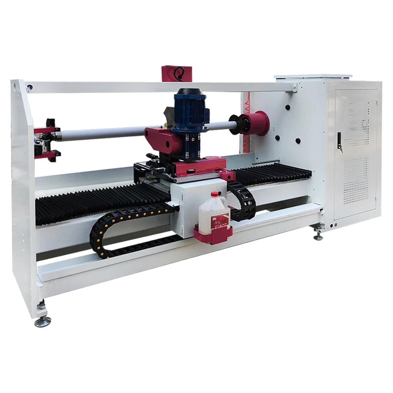Automatic window film roll adhesive protective tape log roll cutting machine