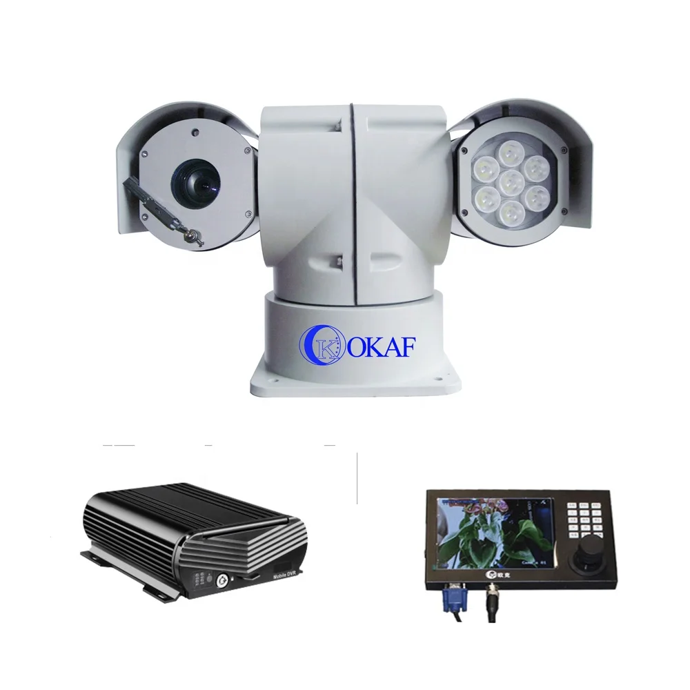 Infrared 150m Outdoor Waterproof 1080P Outdoor CCTV Security Vehicle Mounted Mobile IP PTZ Camera