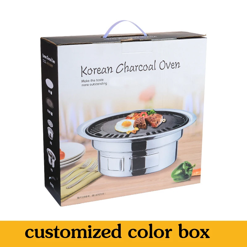 Korean charcoal grills outdoor commercial barbecue stove kitchen party charcoal bbq grill with tool set