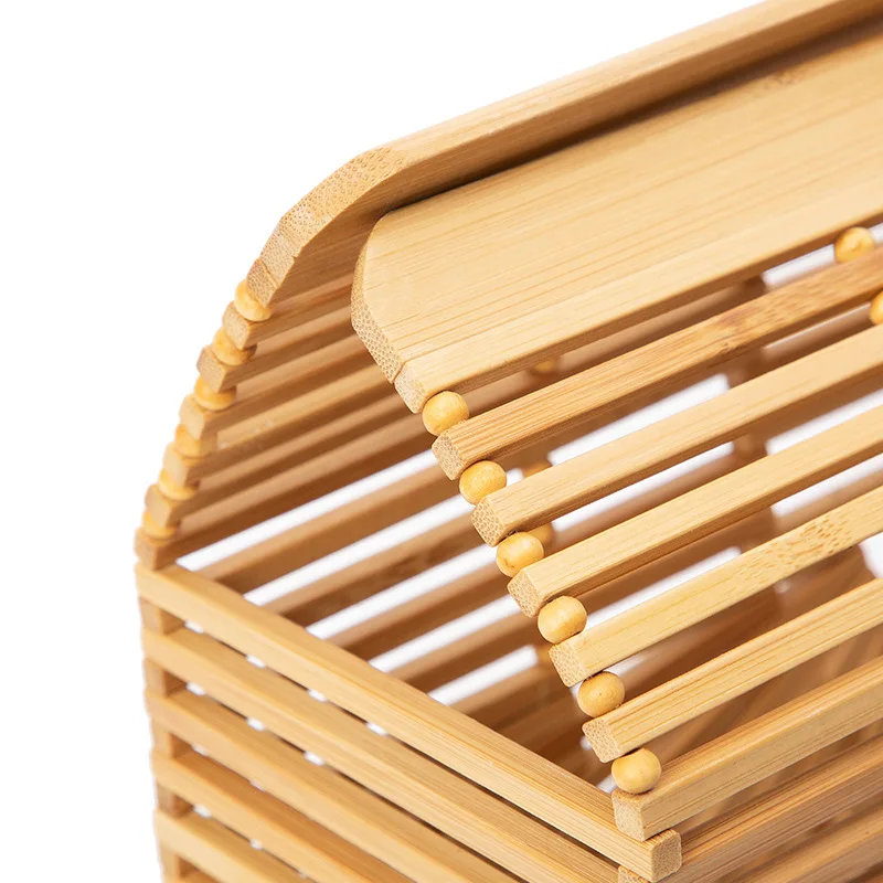 2022 New Design Bamboo Handbag Ins Style For Women Vacation Disposable and Practical