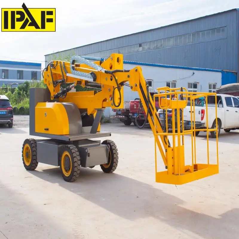 CE Approved 12m 16m Crawler Crawler Battery Self Propelled Diesel Electric Picker All Terrain Boom Lift