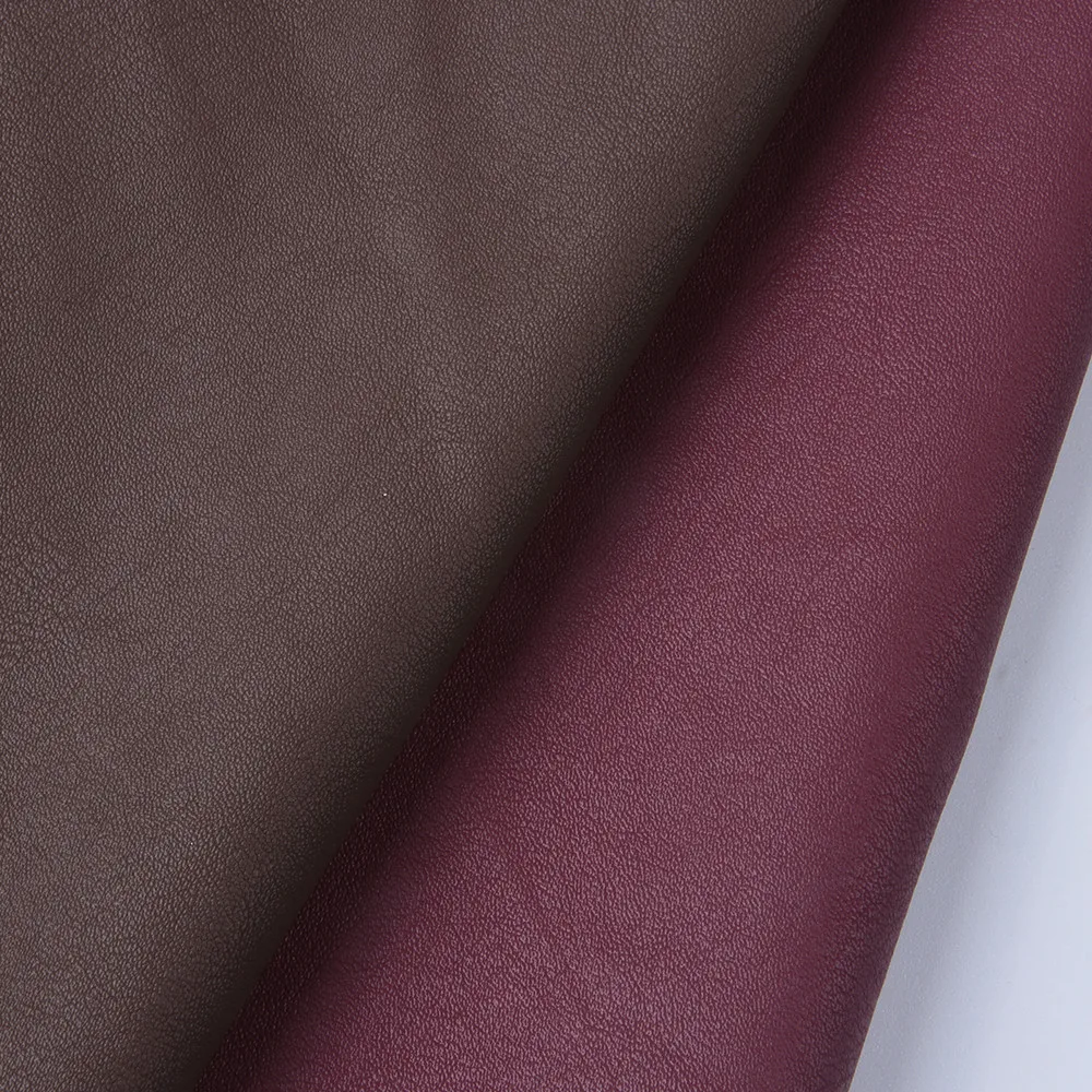 Guangzhou Factory Wholesale Price Designer Luxury 50% Pu 50% Cotton Leather Fabric For Clothes