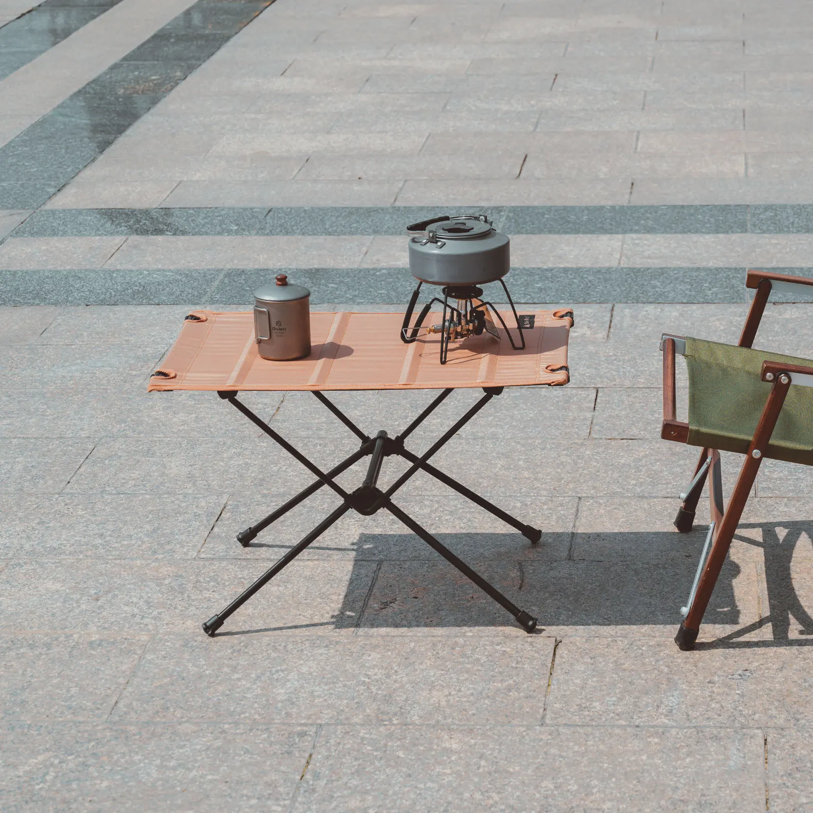 Outdoor Tables Metal High Bar Camping Foldable Portable Side Bbq Picnic Furniture Coffee Folding Dining Set Outdoor Table