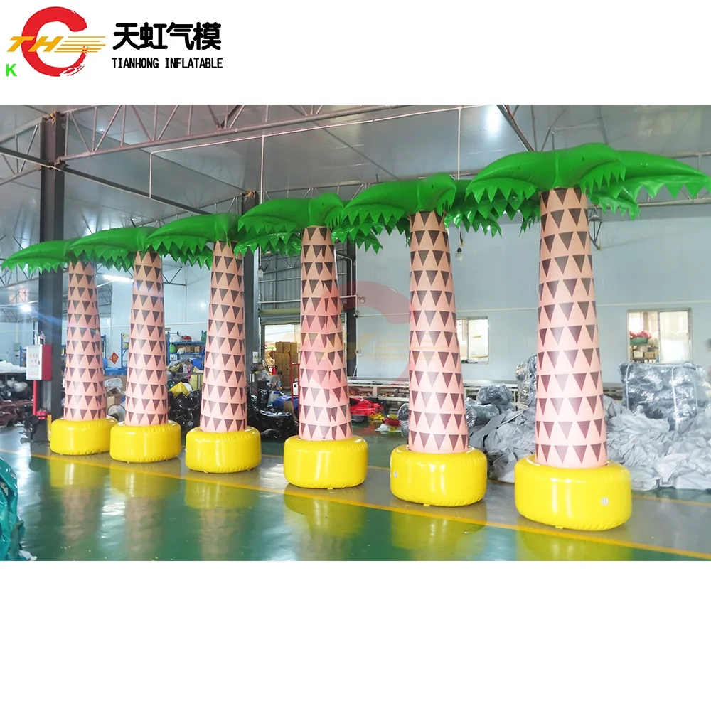 Free Door Shipping giant inflatable palm tree model realistic inflatable coconut tree for decoration