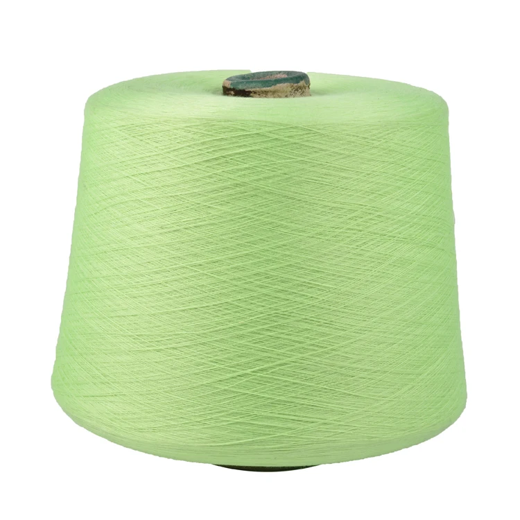 100 polyester yarn China manufacturers cationic spun polyester yarn blends cotton 100% polyester spun yarn