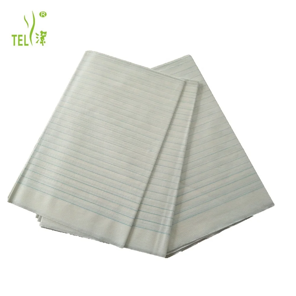 Disposable drape sheet/protective sheet/exam sheet tissue+PE with threads