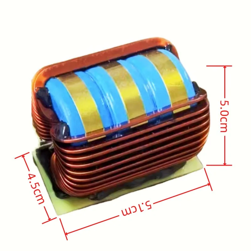 Ripple high current filter inductors 72UH to 1mh 50A to 80A flat coil new energy vertical loop power inductors