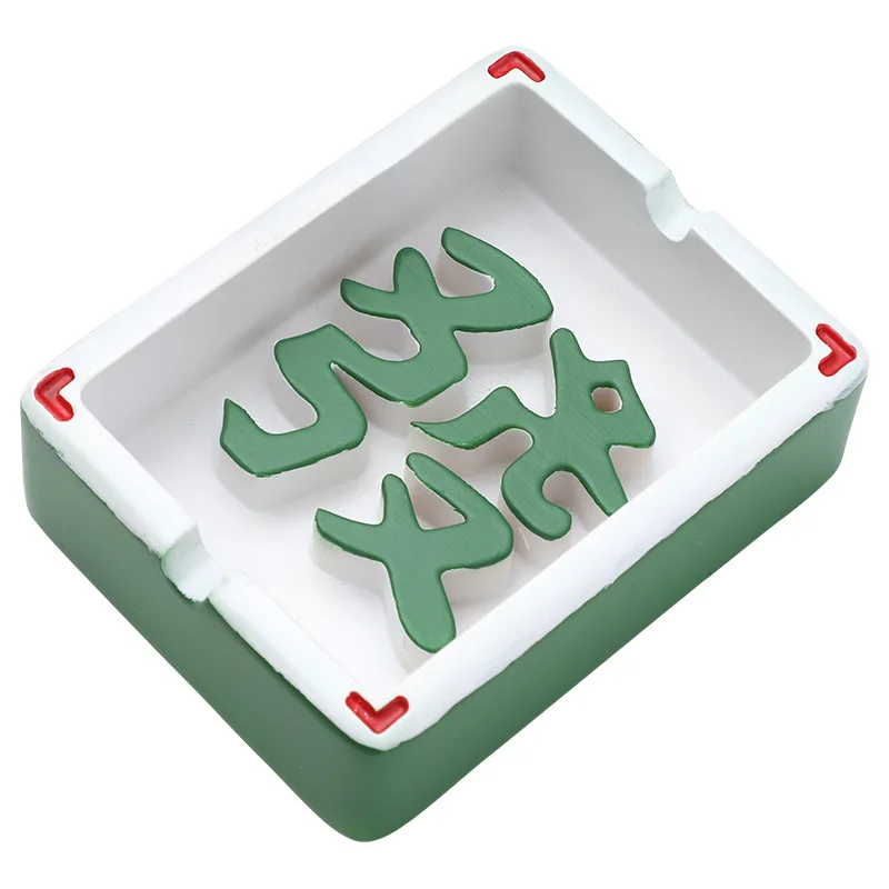 (Wholesale) Hot Selling Creative Resin Mahjong ashtray For Home Decoration