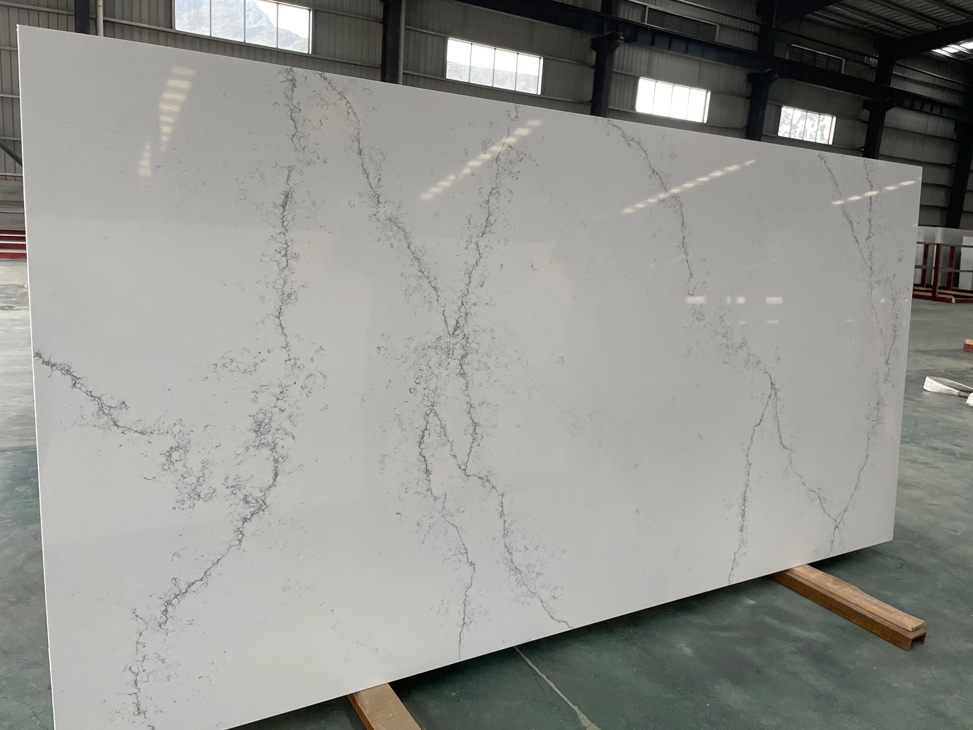 AST OEM/ODM Premium Quality 6009 Empira White resistant Stone Concrete high hardness polished kitchen Quartz Countertops