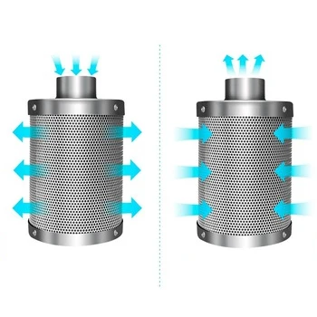 
Maxluck Hydroponic 6'/8'/10'/12' Grow System Carbon Air Filter Activated Carbon Filter For Inline Fan 