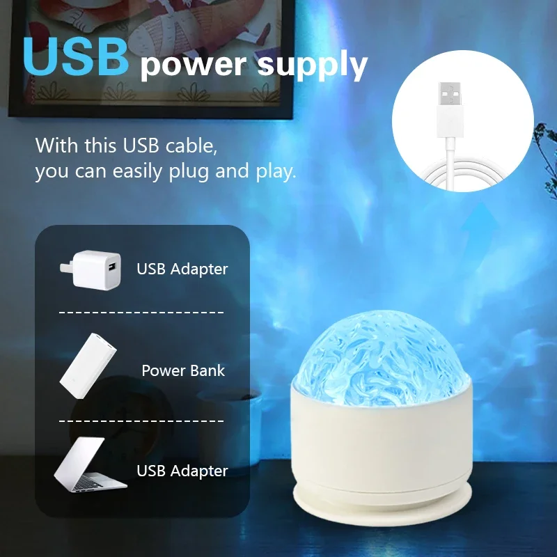 16-цветный светодиодный ночник с USB-портом