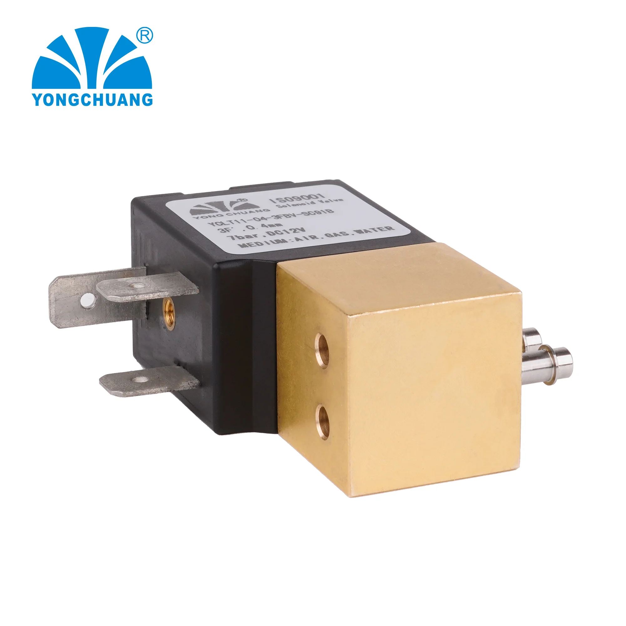 Yongchuang YCLT11 Brass miniature proportional air water solenoid valve 12v for precision flow control