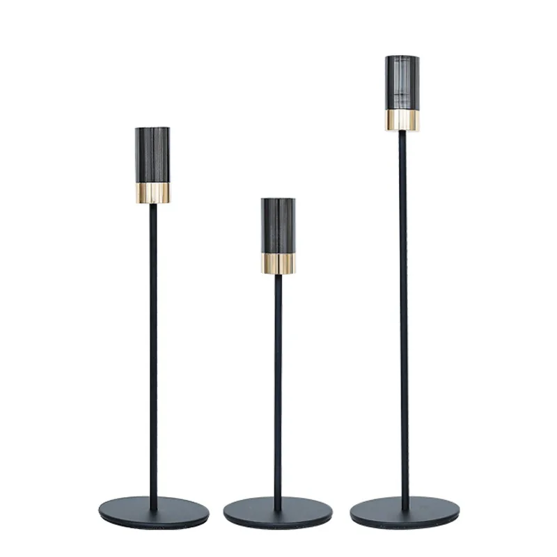 lot modern silver taper and tealight centre piece metal tea light rose gold votive low light up candle holders silver set round
