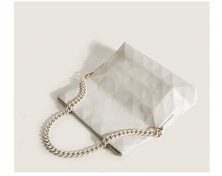 Sac Tendance 2024 Carteras Para Mujer Design Fashion Rhombus Underarm Bag Soft Leather Single Shoulder Crossbodoy Bag With Chain