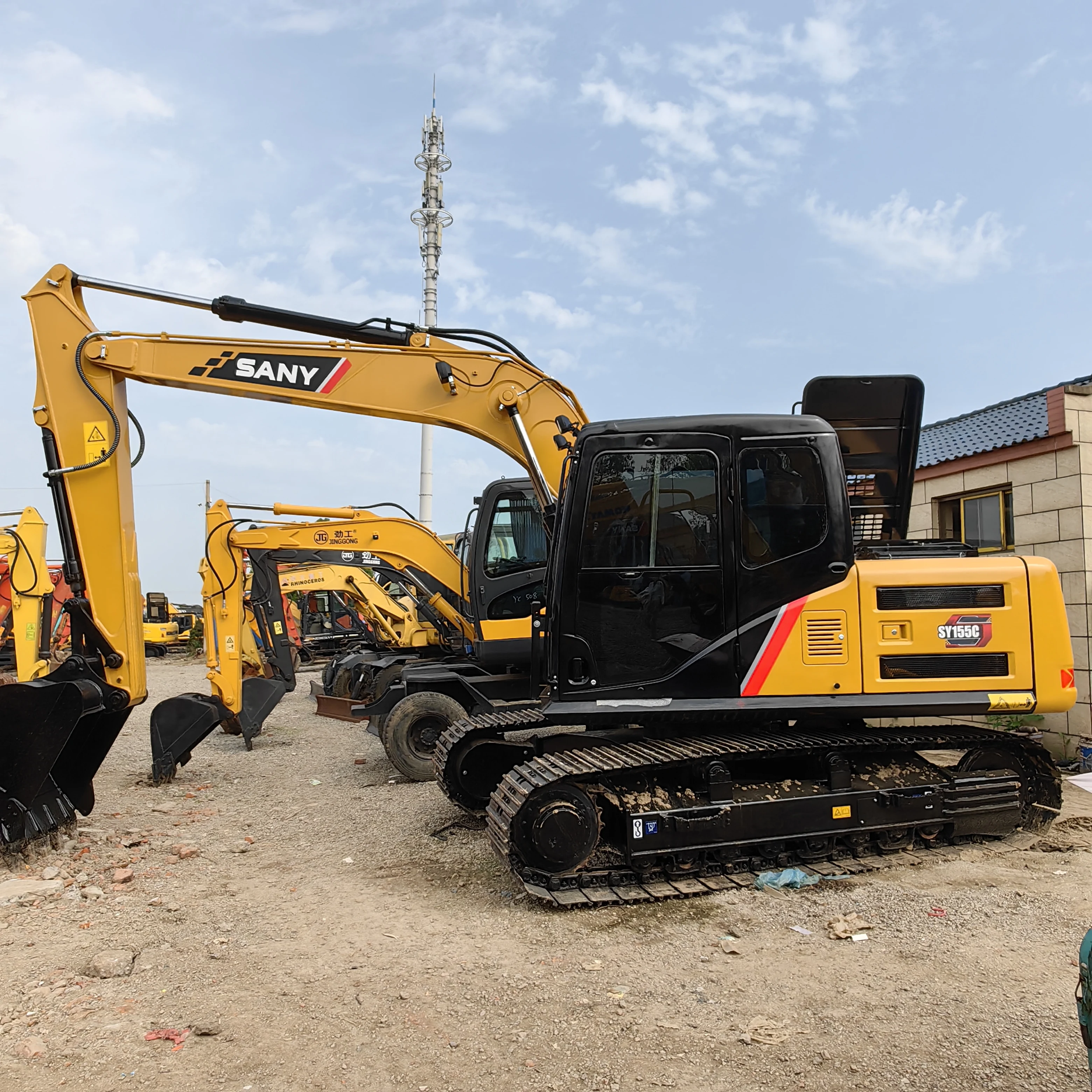 Cheap   China Brand  USED   SANY 15.5ton Excavator crawler  digger   USED  SANY   SY155c  for Sale