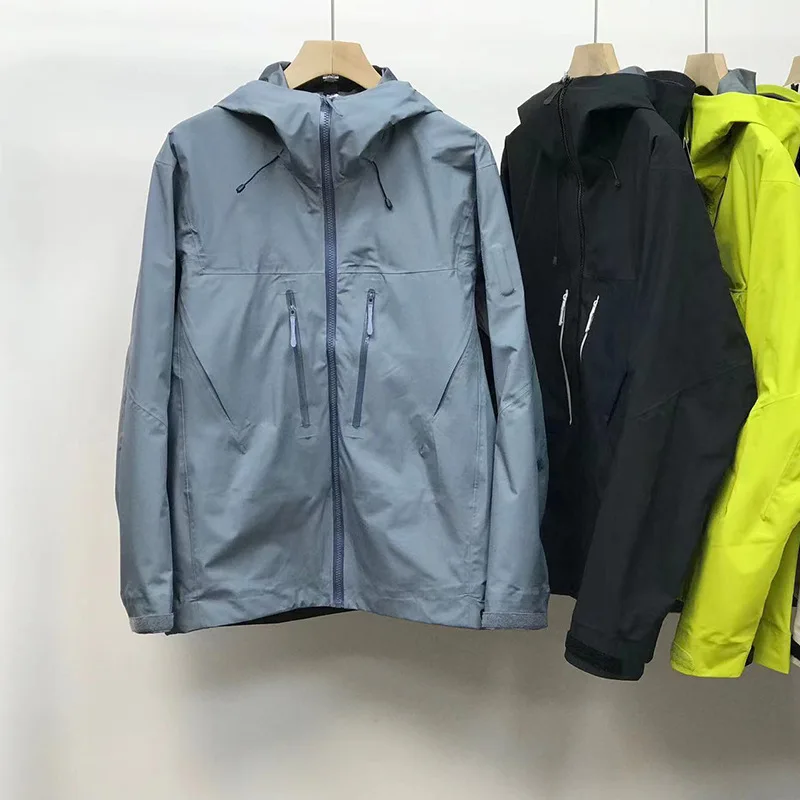 Unisex Plus Size Tactical Jacket Thin Hard Shell Waterproof Custom Brand Logo Jacket for Outdoor Zipper Closure