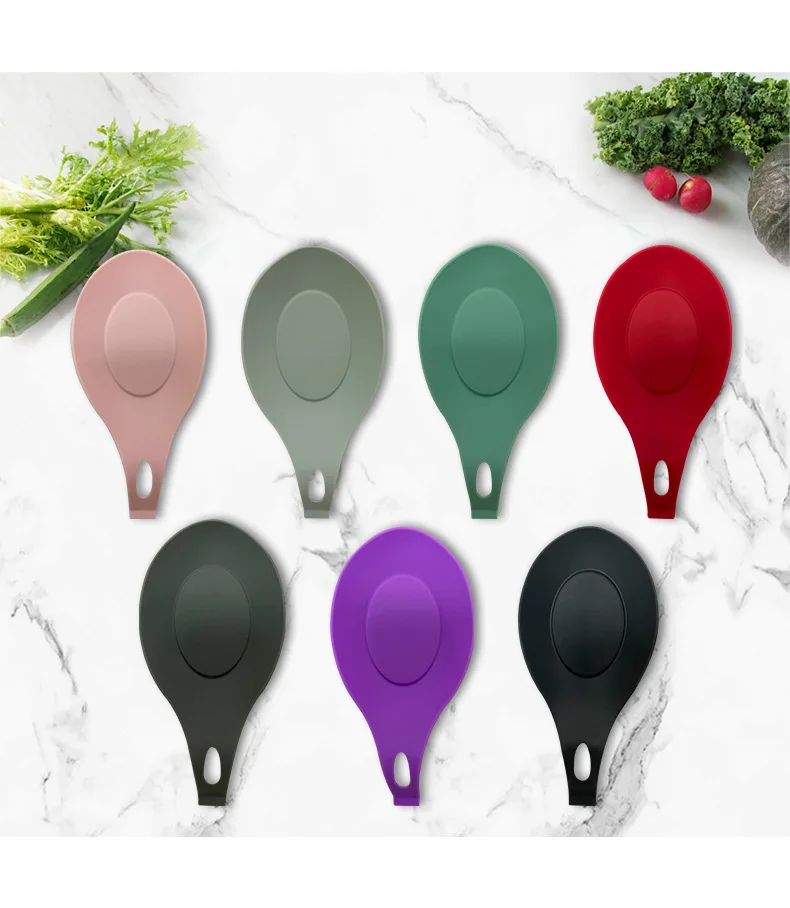 Лидер продаж на Amazon, силиконовая подставка для ложки, держатель для ложки